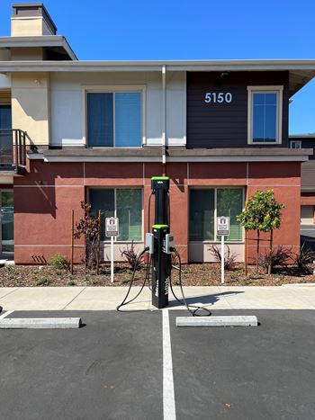 EV charging station on-site at Sierra Gateway